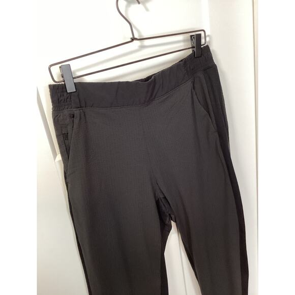 Athleta Women's Textured Brooklyn Joggers Pants Running Athleisure Black Size 8 - Picture 3 of 12